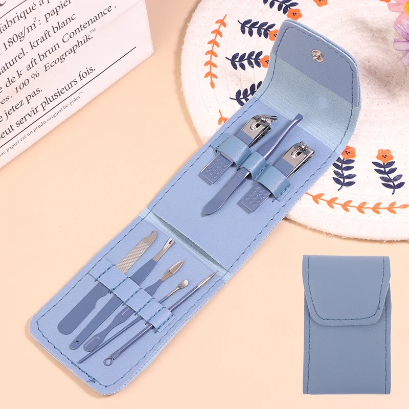 8 шт. профессиональные кусачки для ногтей и кутикулы с футляром маникюрный набор