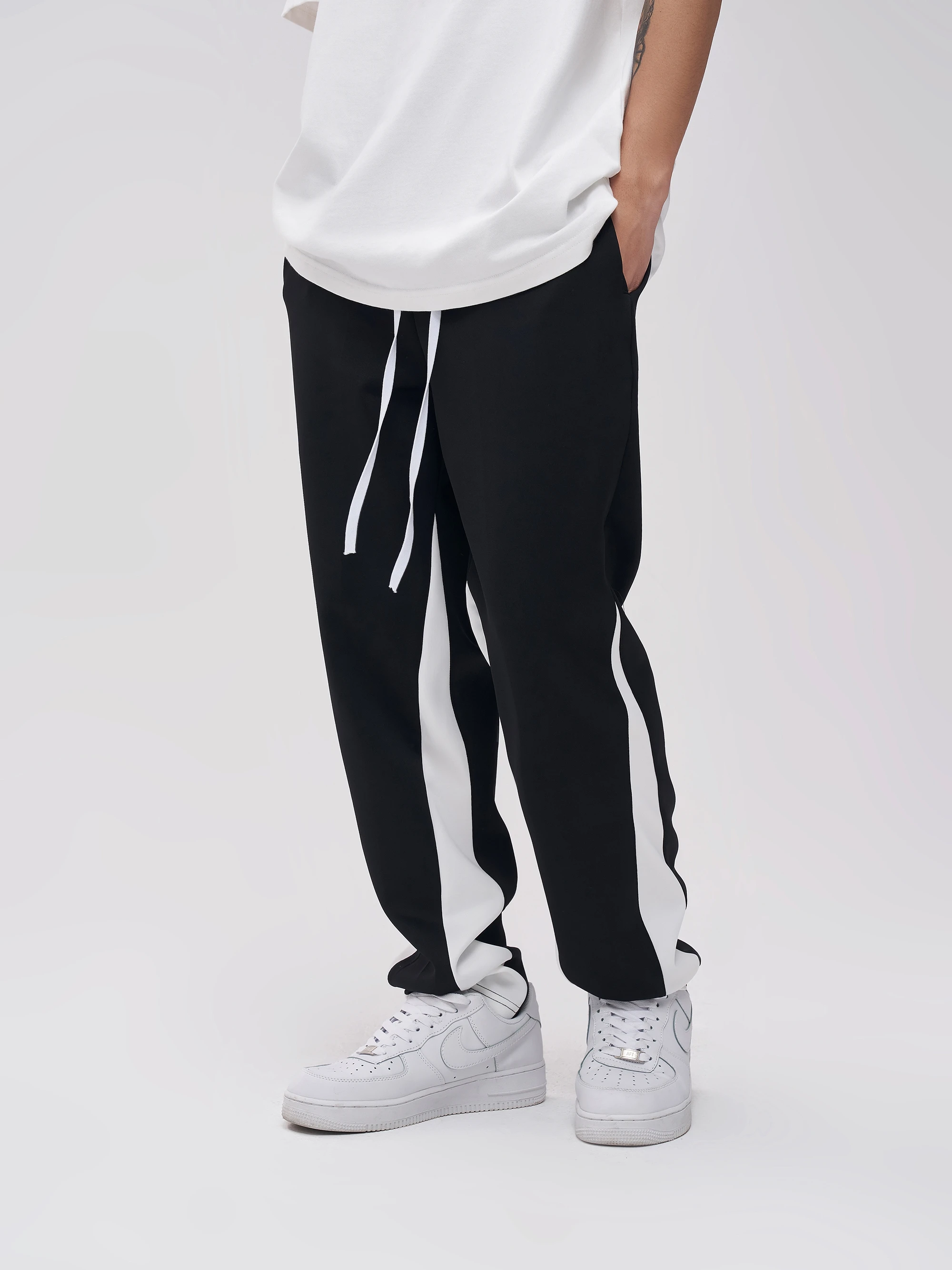 

Новинка 2022, мужская и женская одежда, спортивные повседневные брюки в стиле хип-хоп составного кроя для пар, брюки, модель 27-46