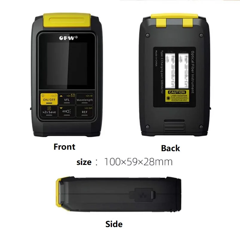 2022 Mini OTDR Active Fiber Live Test 1550nm 20dB Optical Fiber Reflectometer Touch Screen OPM VFL OLS Fiber Tester Touch Screen