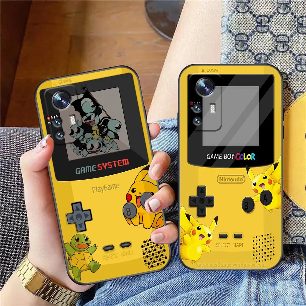 Винтажный чехол для телефона Game-Boy P-Pokemon для Xiaomi Mi 13 12 12X 12T 11 11T 10 9 8 Pro Lite Plus, чехол, чехол, оболочка, оболочка, Обложка
