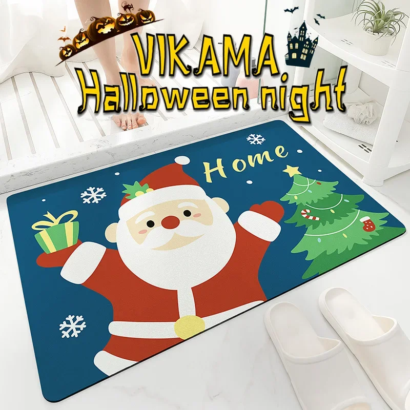 Рождественский Декоративный Коврик Vikama Противоскользящий Из ПВХ Для Пожилых