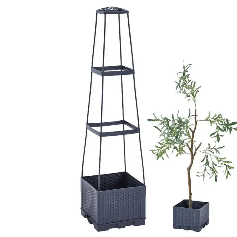 

Tomato Plant Support Cages Self-Watering Planter Boxes Climbing Plant Trellis Outdoor Raised plant Trellis with Water Reservoir