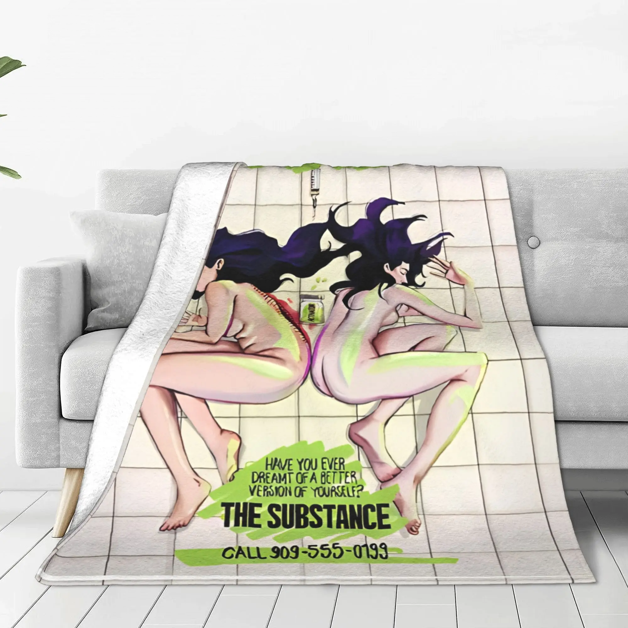 Одеяло It Changed My Life Substance шерстяное потрясающее теплое одеяло для дома зимы