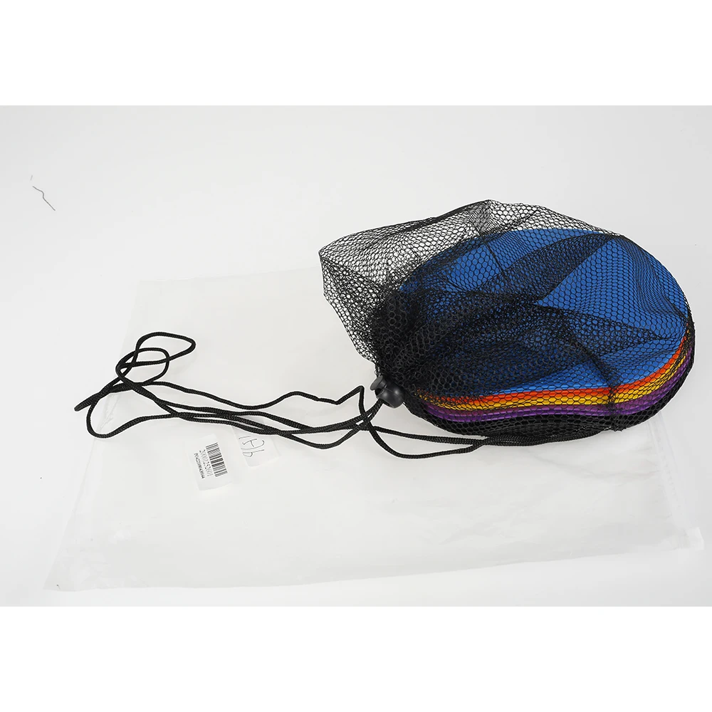 

L 10 Pcs 5 Color Spot Markers 7 inch Flat Field Cones Anti-Slip Rubber Agility Spots Markers with Carry Bag Floor Spots Agility