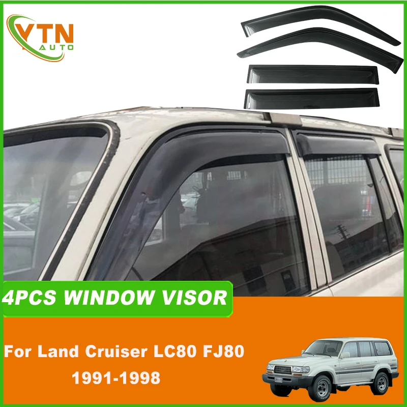 Фото Для Toyota Land Cruiser 80 LC80 FJ80 1990-1998 годов выпуска: Ветровики (дефлекторы окон) №1