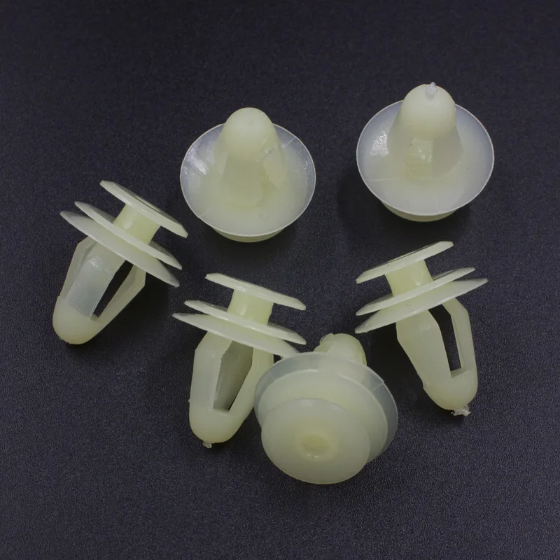 

50 шт., нейлоновые универсальные зажимы для автомобильной панели двери, крепежные зажимы с отверстием 9 мм, заклепки для автомобильной панели