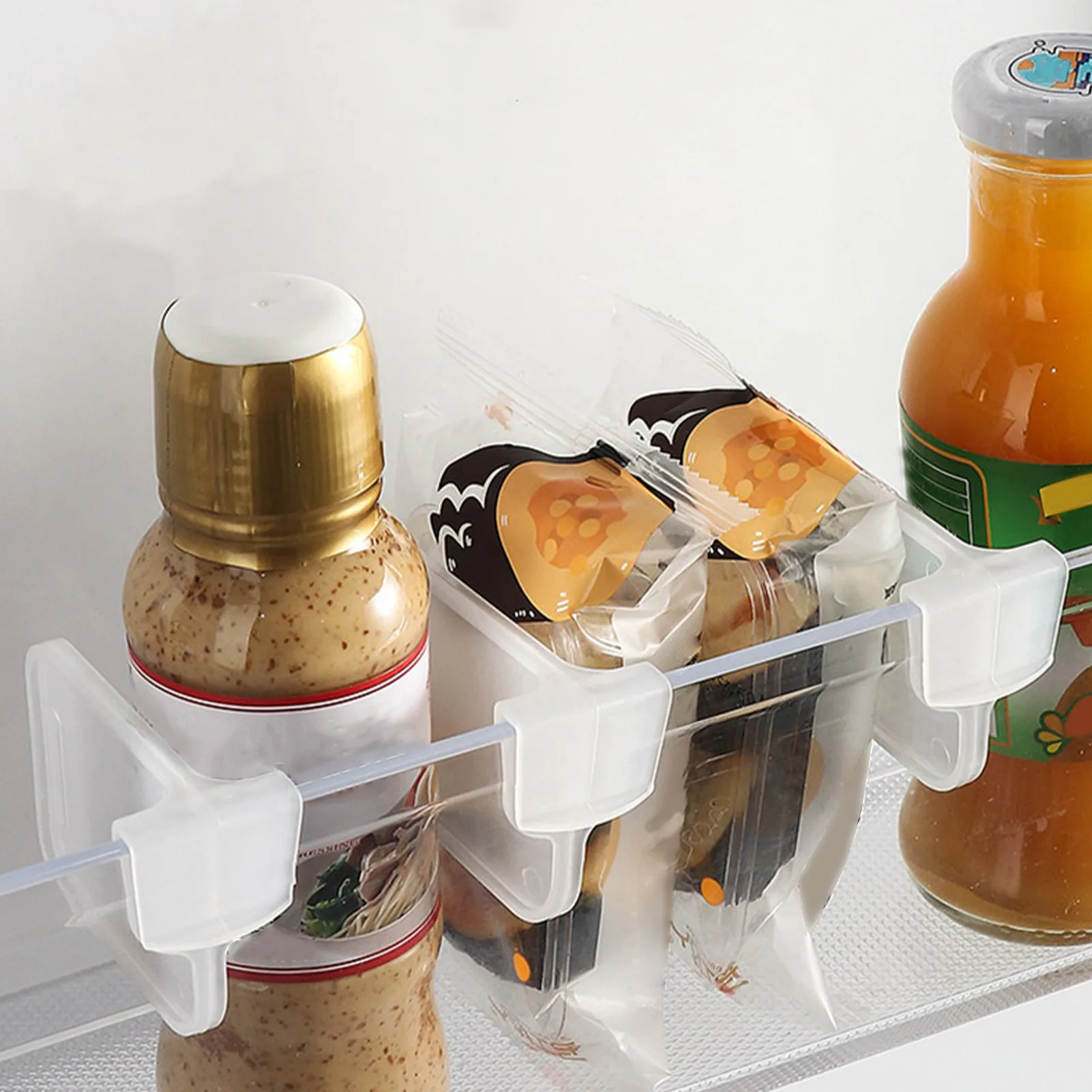 

Пластиковые разделители для холодильника, Регулируемый разделитель с защелкой, прозрачный Регулируемый разделитель с защелкой, органайзе...