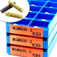 premium quality mgmn200 g nc3020 3030 pc9030 original grooving carbide inserts parting and grooving tools