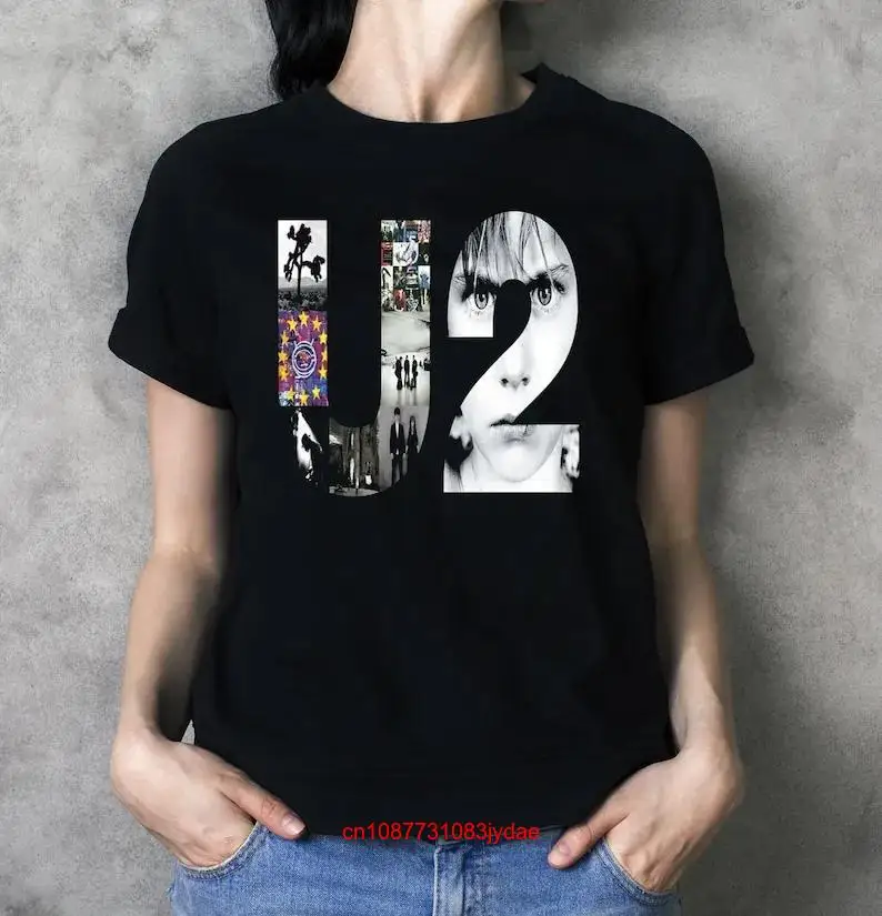 U2 Band 90-х Винтажная футболка с потом альбом Achtung Baby Tour 2023 веер подарок Джошуа дерева