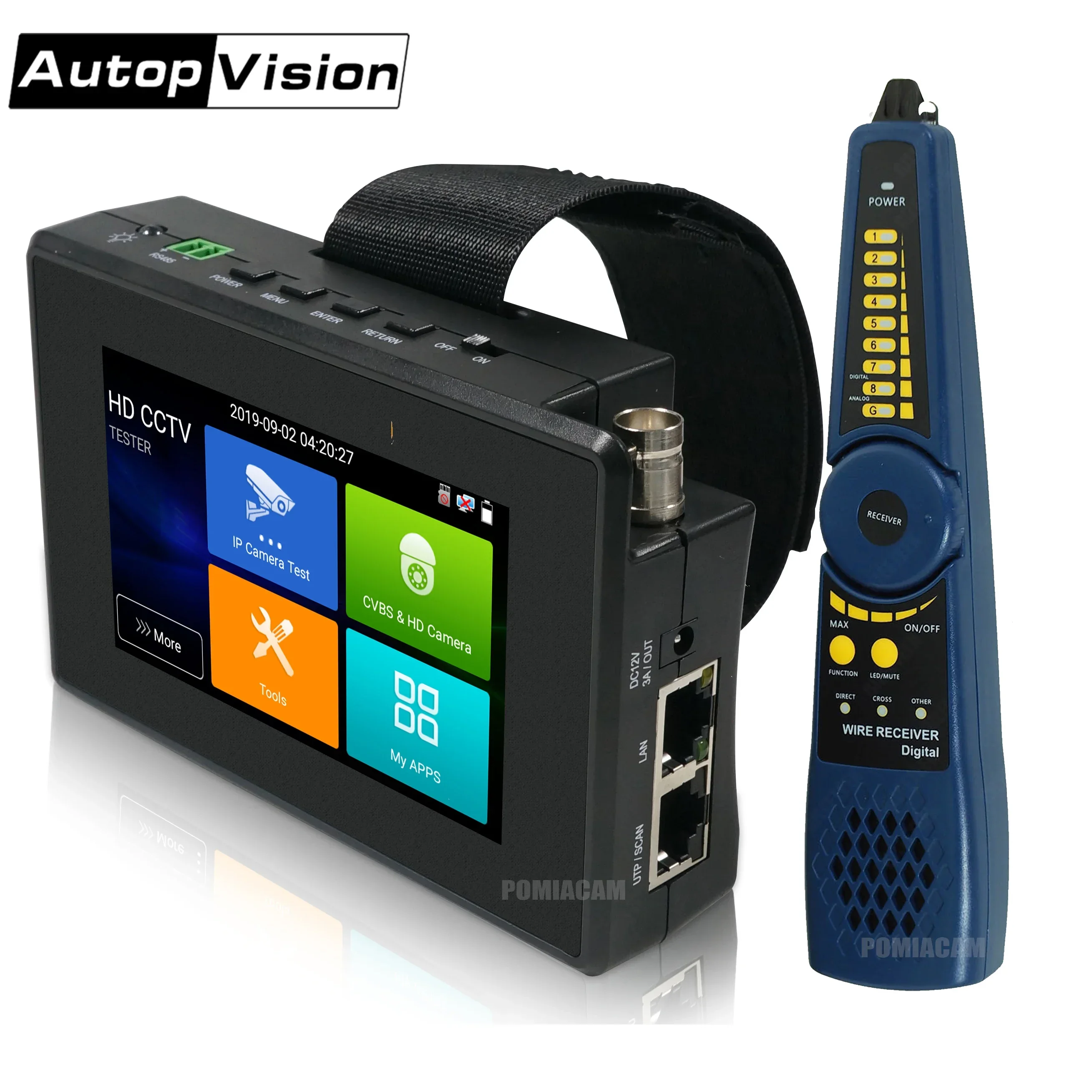 IPC-1800SN 4-дюймовый 4K H265 Тестер IP-камеры 8MP AHD TVI CVI CVBS видеонаблюдения Монитор с