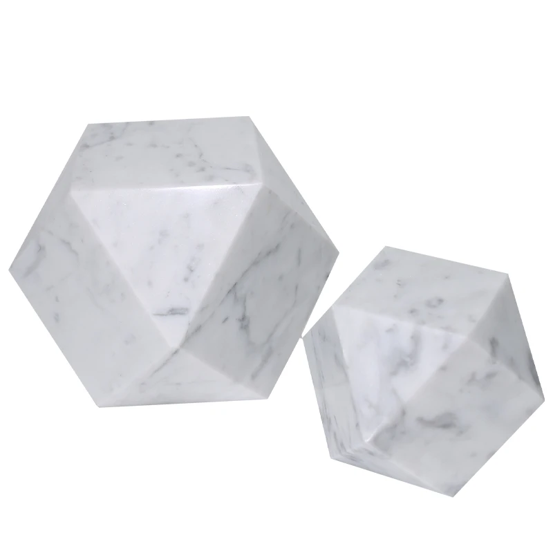 

Customized Wholesale 50PCS Nordic home decoration geometric marble decoration book block