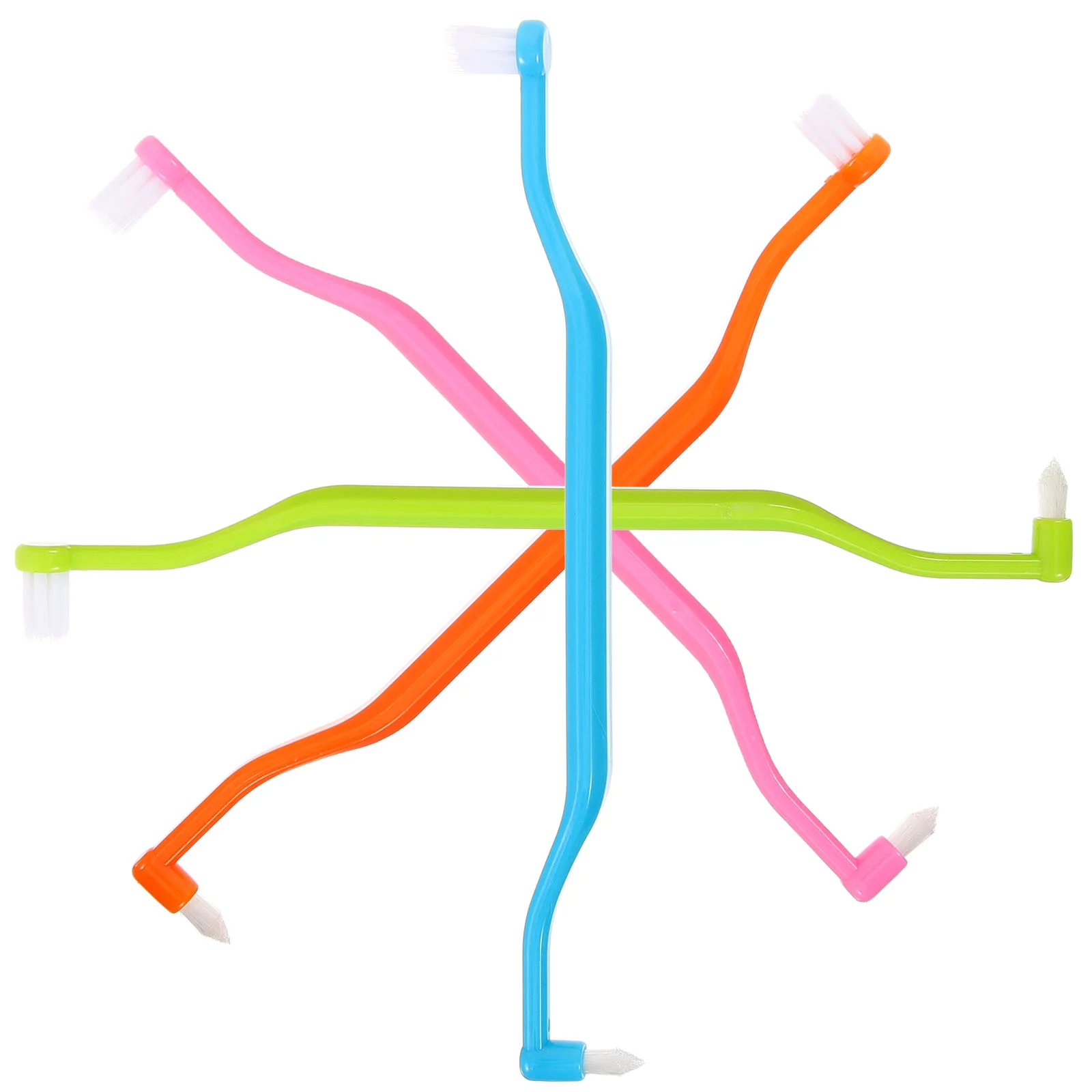 

Double Headed Household Tapered Toothbrushes Travel Compact Manual Daily Portable Interdental Teeth