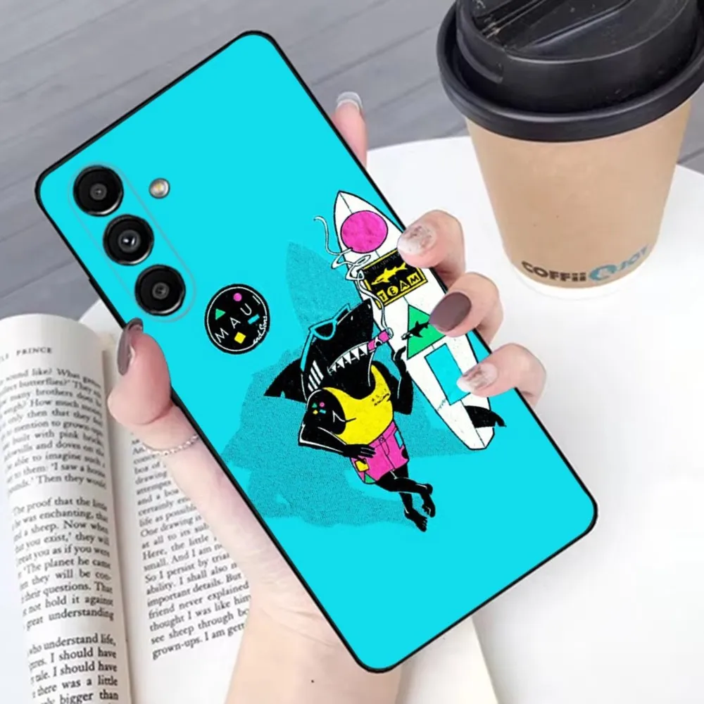 Чехол для телефона M-MAUI AND SONS Samsung S24 23 22 30 21 10 9 Ultra Plus Lite FE мягкий силиконовый черный