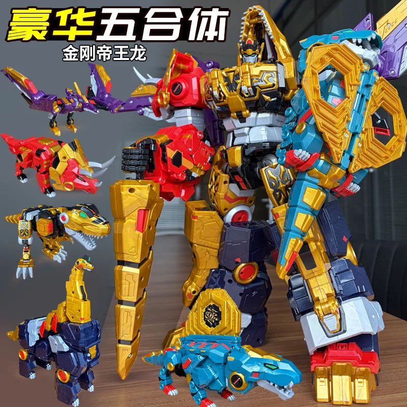 Фото Новые фигурки-трансформеры Miniforce 8 Super Dinoid: комбинированный робот-меха, игрушки-модели Mini Force Rex Battle King с функцией деформации №4