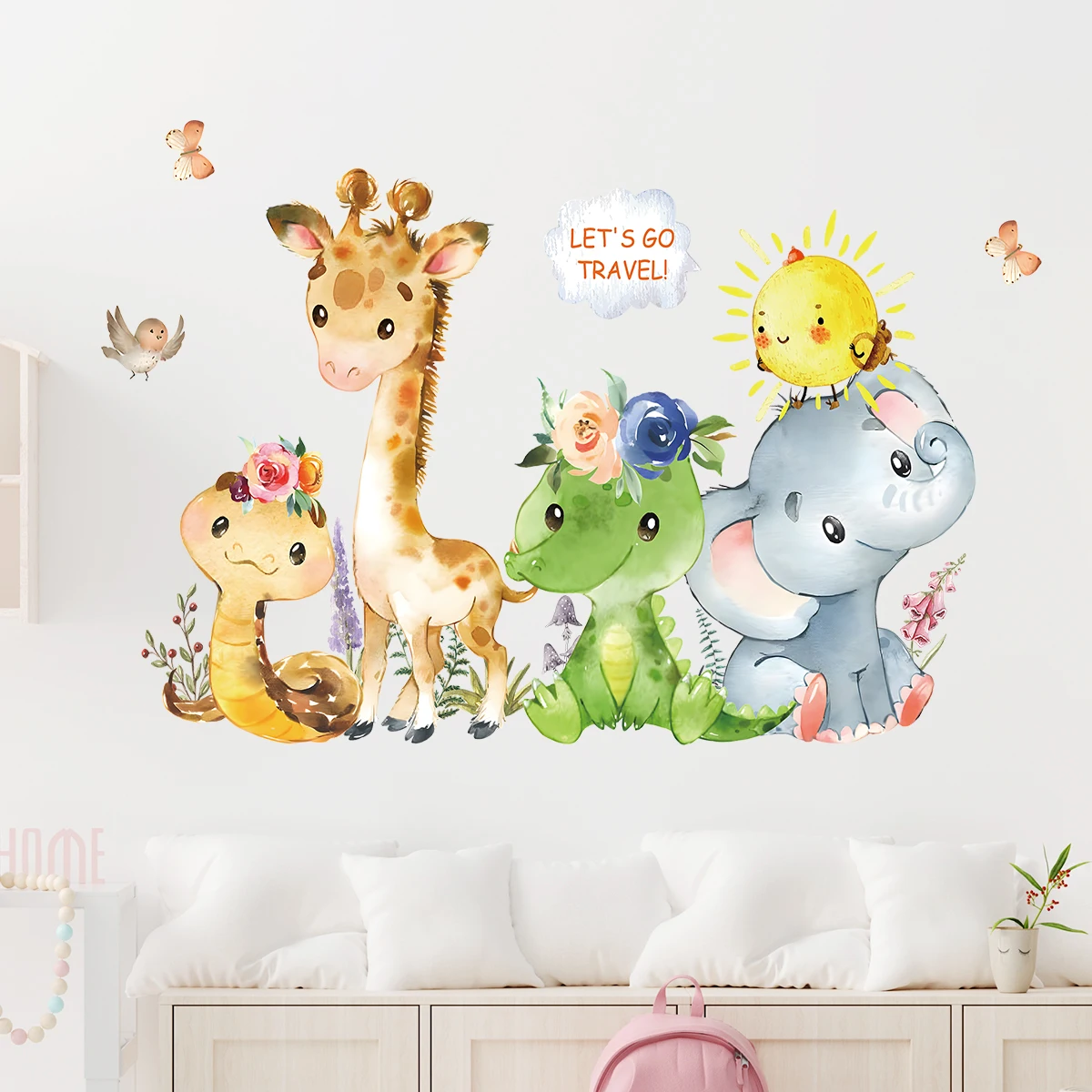 Наклейки на стену с тематикой животных