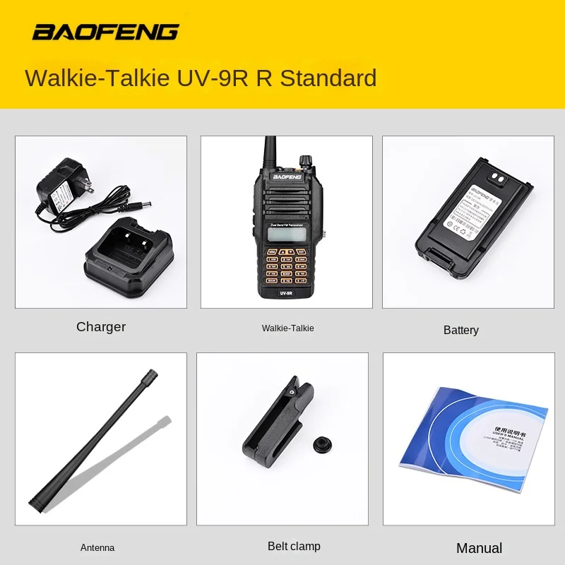Baofeng Bf-uv9rplus Waterproof Interphone Baofeng Diving Platform UV Dual Section Manual Frequency Modulation