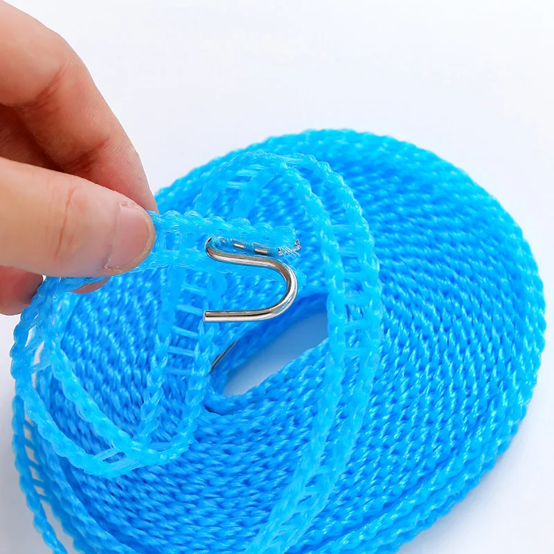 

10M Portable Clotheslines Anti Skid Windproof Clothesline Fence Type Clothesline Drying Quilt Rope Outdoor Travel Cloth Dryer