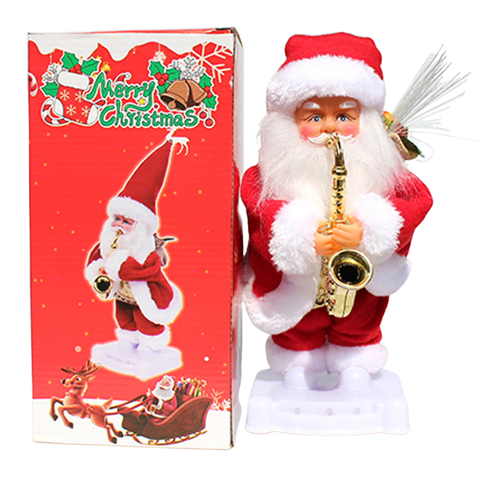 

Santa Claus Christmas Decoration Battery-Powered Santa Claus Doll Funny Christmas Tree Ornaments For Home Decoration