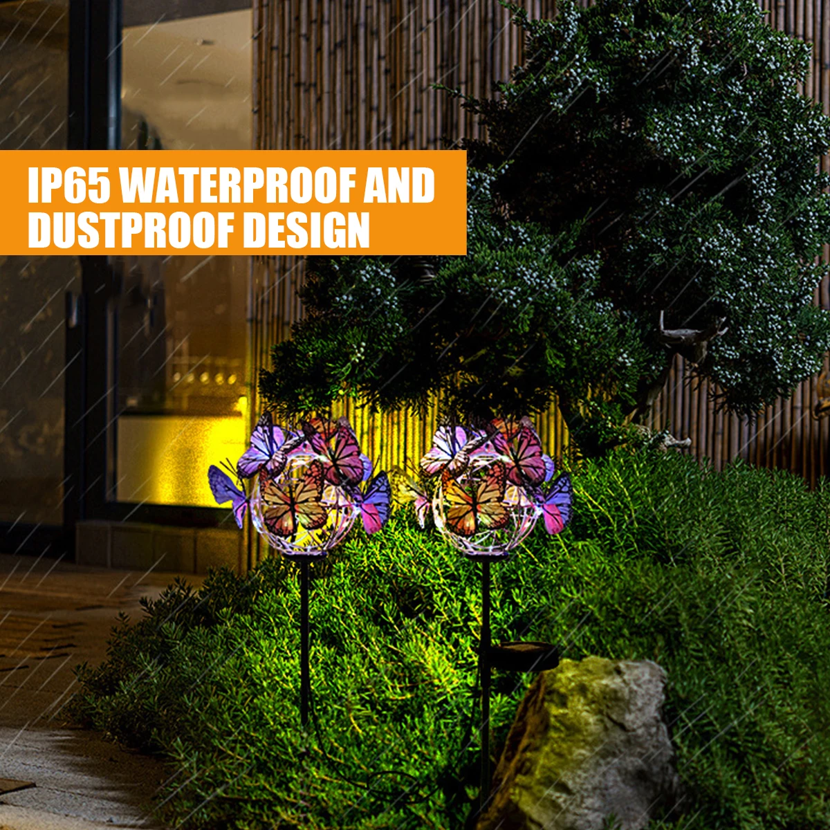 

New Solar Butterfly Light for Outdoor Solar Lawn Lamp IP65 Waterproof Solar Butterfly Light Auto ON/OFF Butterfly Landscape Lamp