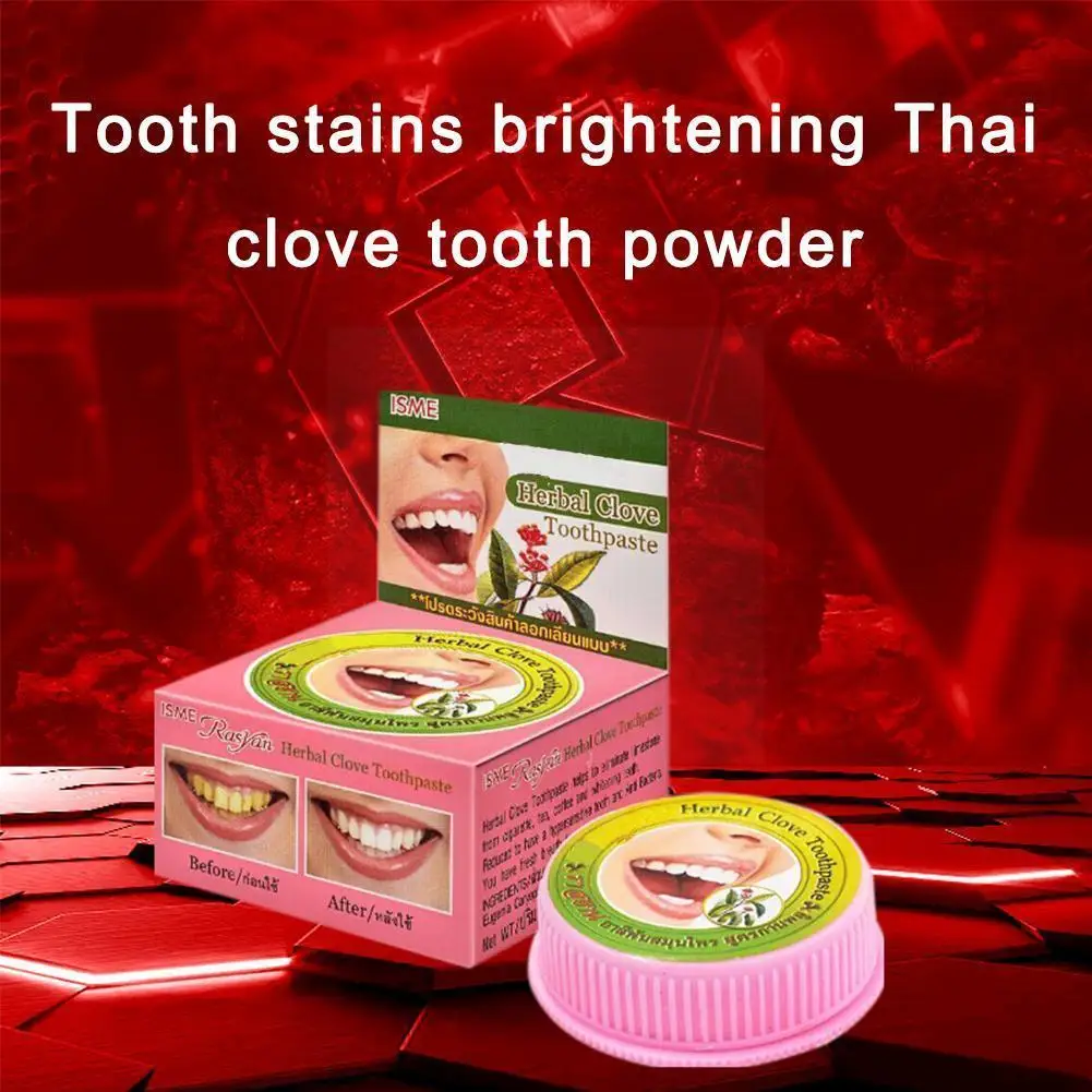 

Herbal Toothpaste Coconut Oil Clove Tooth Powder Eliminate Reduce Remove Teeth Ke Whiten Stains Bacteria Yellow Bad Breath V9t9