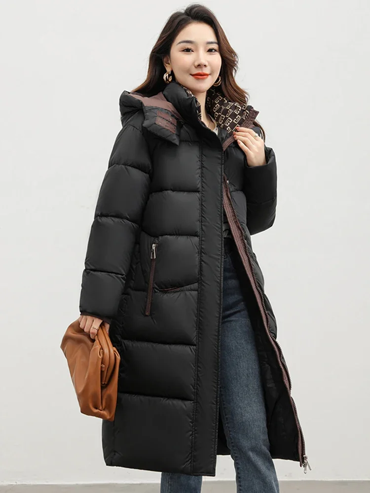 

Женская короткая куртка на хлопковом наполнителе, с капюшоном и защитой от ветра, теплая куртка на хлопковом наполнителе, верхняя одежда, осень-зима 2023