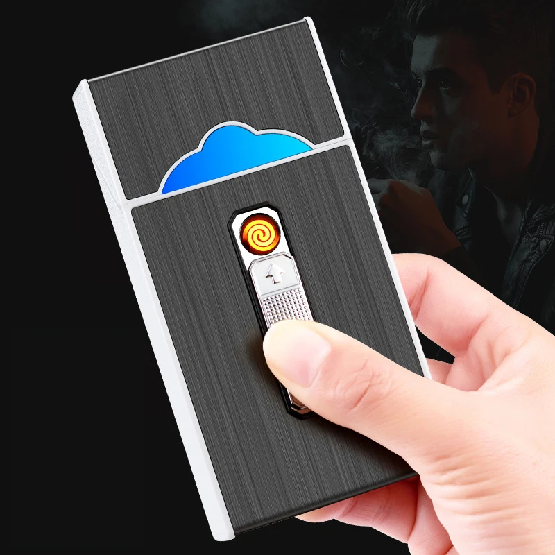 Automatic Cigarette Case Metal Cigarette Boxes 20pcs Cigaret