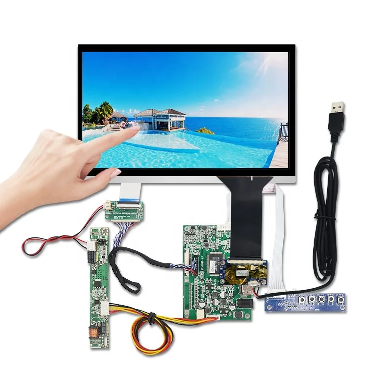

High Brightness 10.1 Inch 1280*720 Vga Laptop Tft Touch Screen Lcd Module Panel Pc Computer Advertising Display Controller Board