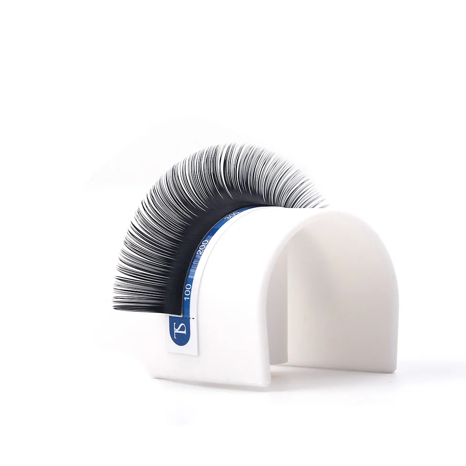 Натуральный черный цвет C D завитки ресниц наращивание кластер классические