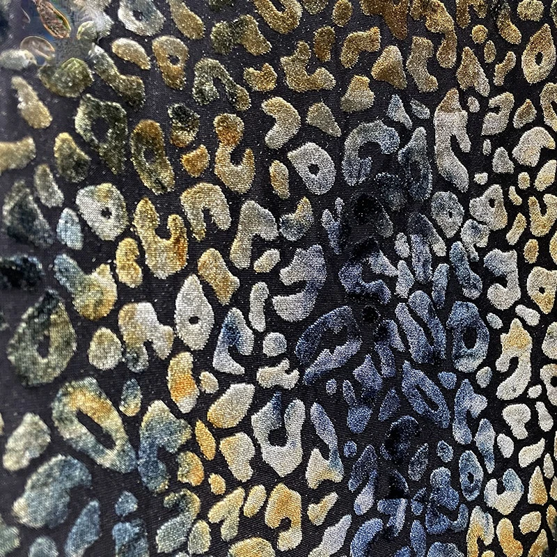 

1yard Brocade African Lace Fabric Burnout Flocking Silk Fabric Velour Fabric for Dress DIY Sewing Clothing Designer Fabric