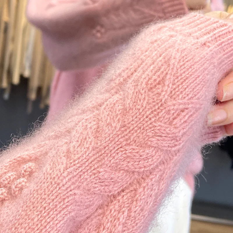 Женские свитера зимний плотный джемпер пуловер женские топы больших размеров с