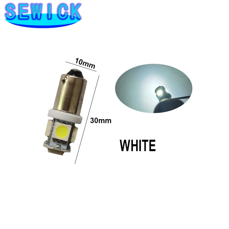 500 шт. DC 12 В 24 T11 T4W BA9S W6W 5050 5 SMD Светодиодная лампа для автомобиля грузовика чтения