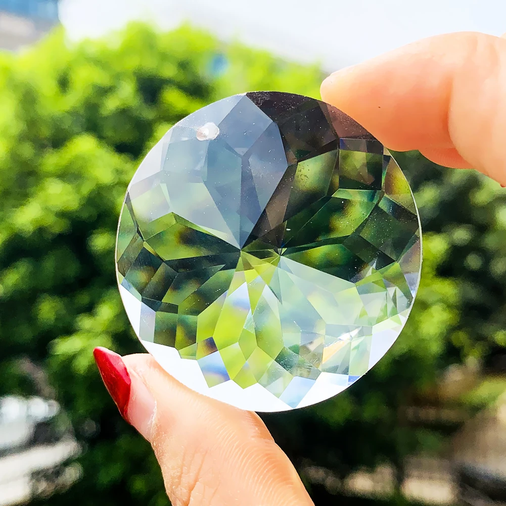 

Clear Transparent Laser Faceted Sun Flower Bauhinia Lotus Crystal Prism Chandelier Components Sun Catcher Wedding Ceiling Decor