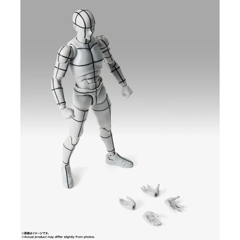 Фото Оригинальный набор Bandai S.H.Figuarts BODY-CHAN&KUN -Sports- Edition- WIRE FRAME- (серая версия) Аниме-фигурки, игрушки, модели №4