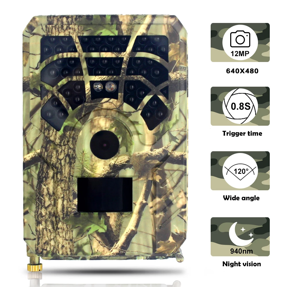 

PR300A Hunting Camera 0.8s Trigger Time PIR Sensor Wide Angle 120 Degrees Infrared Night Vision Scouting Camera Home Vedio Cam