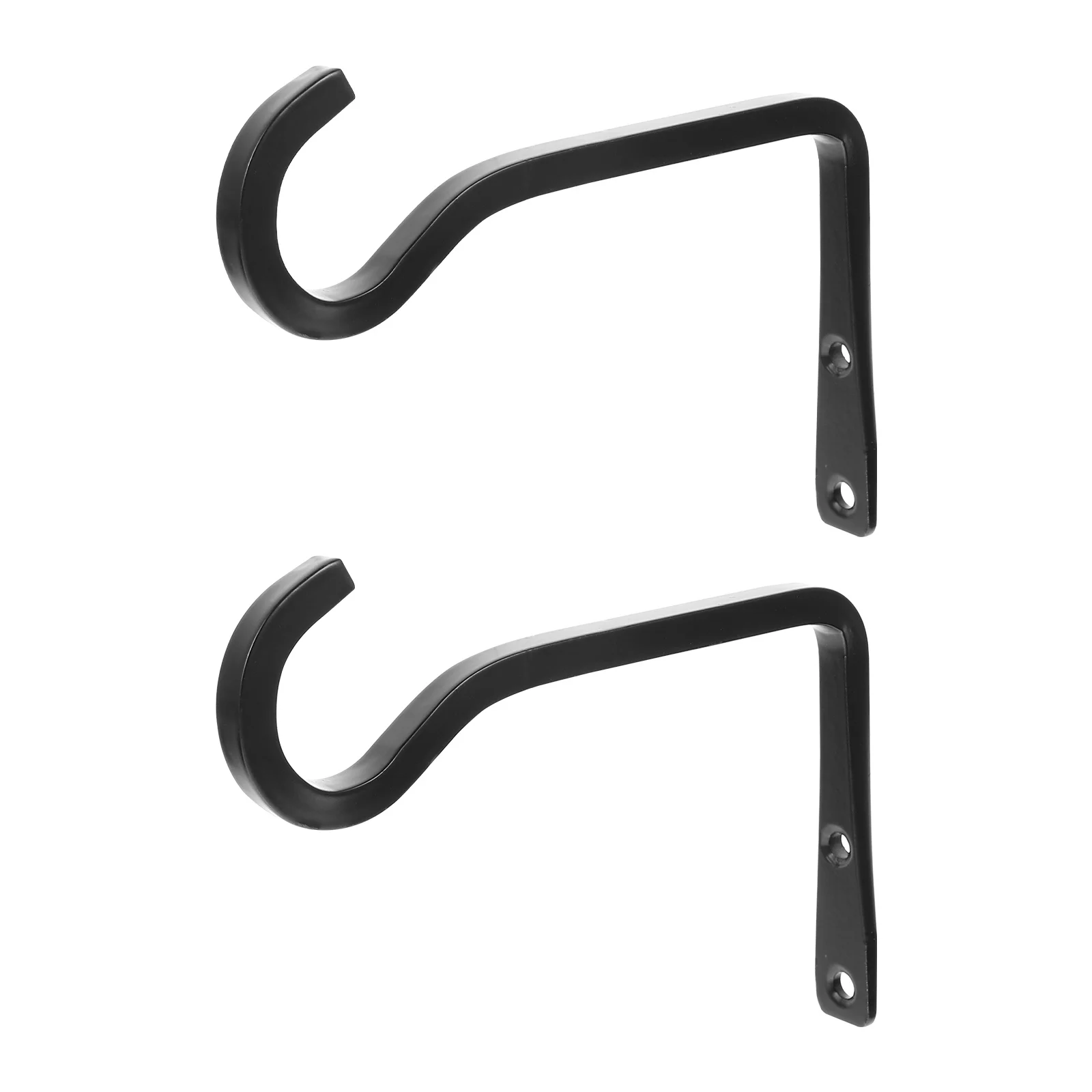 

2 Pcs Lantern Decor Flower Basket Bracket Basket Bracket Decorative Metal Hook Hanger Metal Wall Hooks