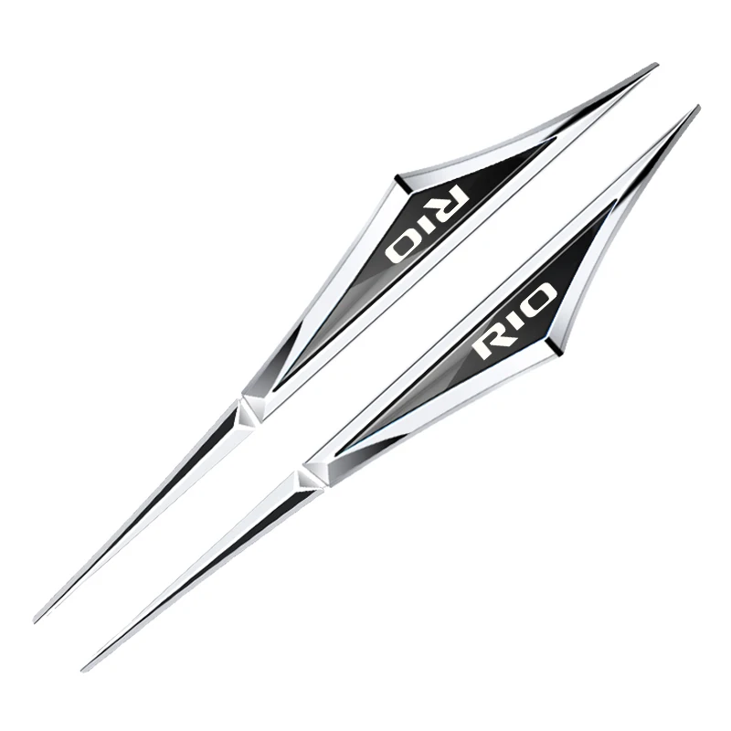 2 шт., автомобильные наклейки из сплава для kia rio 2 3 4 5