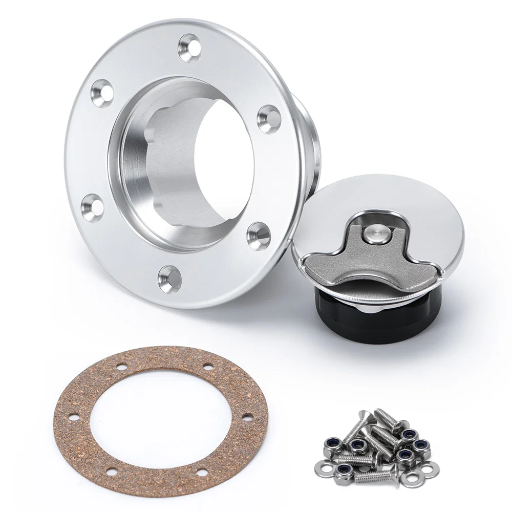 Алюминиевая заготовка для топливного элемента LIZHI RACING/крышка для резервуара для топливного перенапряжения, 6 болтов для поверхностного окисления, внутренний диаметр 35,5 мм