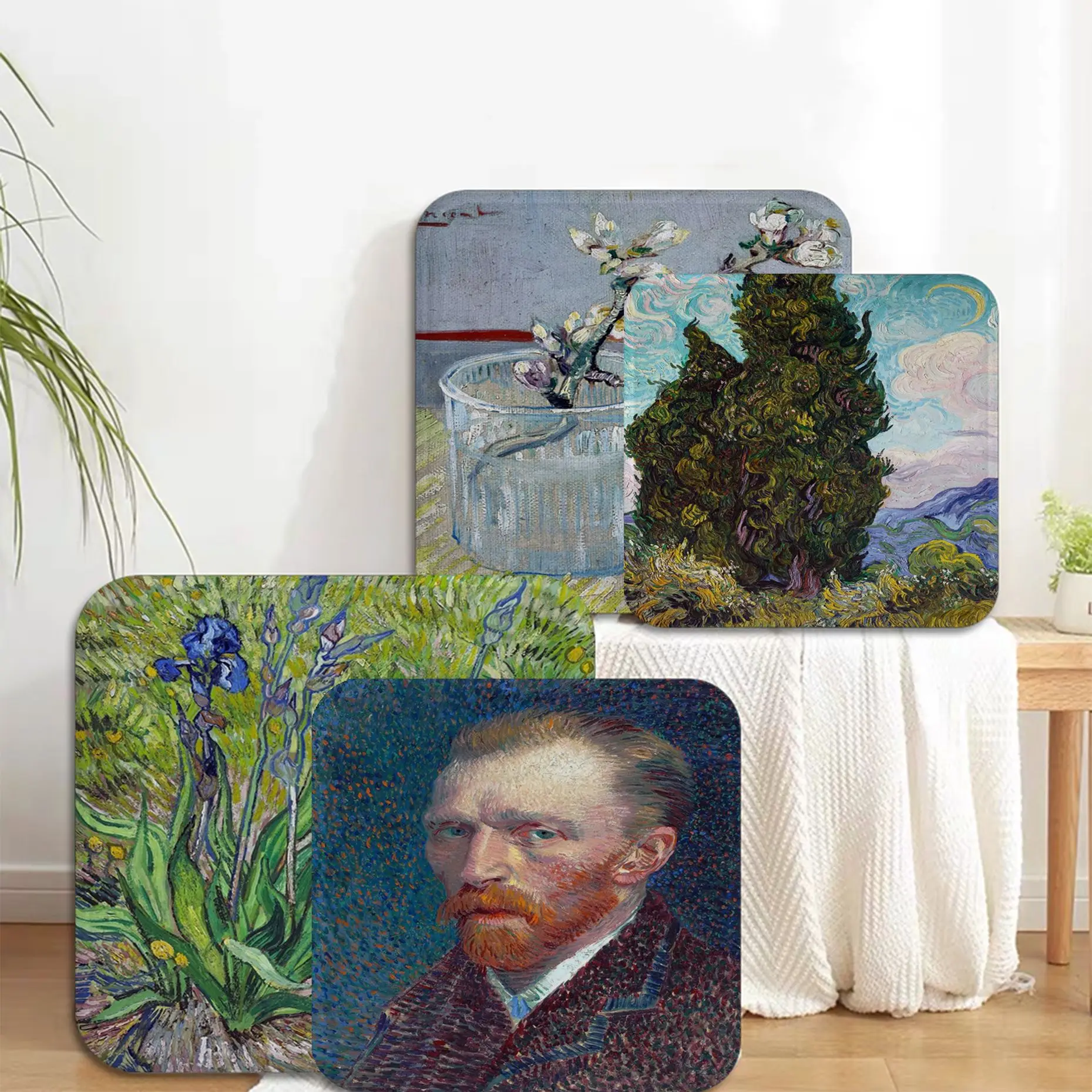 

Great Painter Vincent Van Gogh Modern Style Meditation Cushion Dining Chair Seat Cushion Anti-Slip Outdoor Garden Cushions
