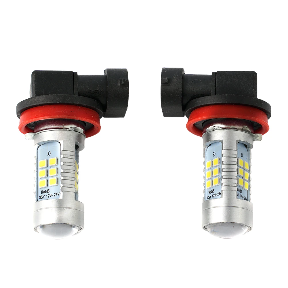 

2000LM Fog Light Bulb 200W 21 LED Chips 2835 COB 6000K White Accessories DC 12V H8 LED Lamps Parts Replacement