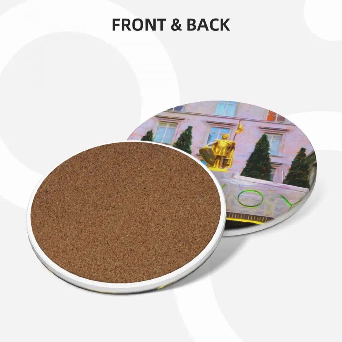 Керамические подставки London Savoy для кухонного бара (4 шт. в упаковке)