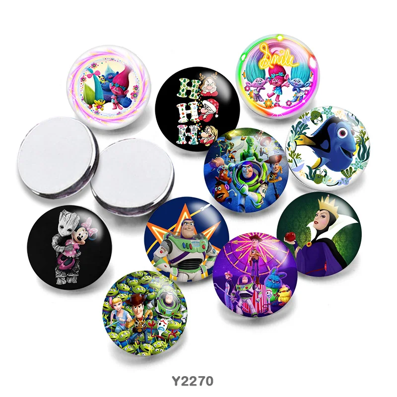 

Disney trolls witch Round Photo Glass Cabochon 12mm/20mm/25mm Demo Flat Back Making Findings G2270