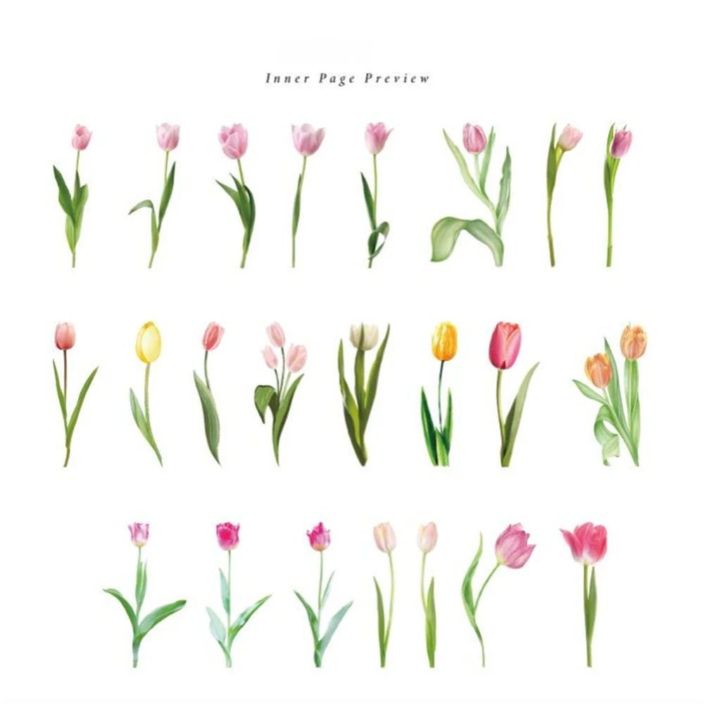 

46pcs/box Kawaii Flowers Stickers Planner Album Journal Hand Account Diary DIY Scrapbooking Material Decoration Seal Sticker