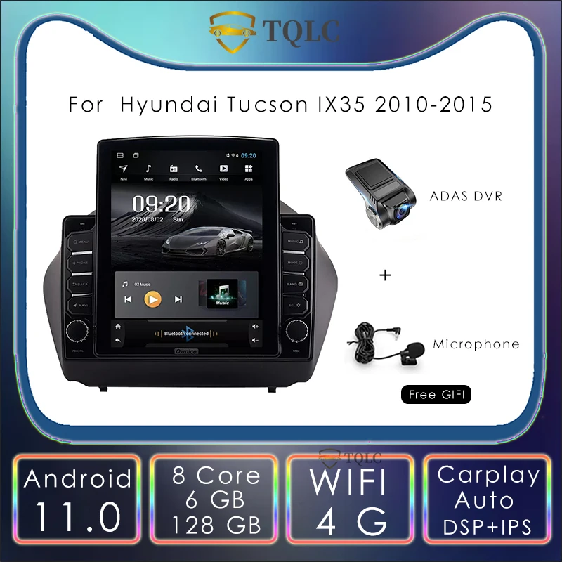 Автомагнитола на Android 11 0 для Hyundai Tucson IX35 мультимедийный стерео-проигрыватель