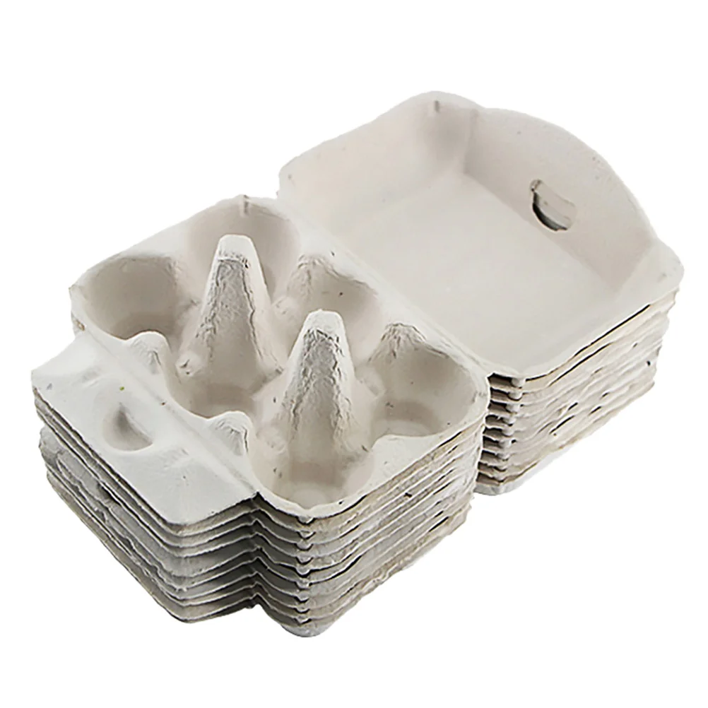 

12 Pcs Paper Egg Tray Cardboard Egg Carton Lip Gloss Containers Egg Boxes Fridge Egg Holder Pulp Egg Tray Outdoor Egg Cases