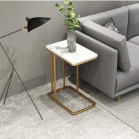 nordic living room marble sofa side table luxury minimalist bedside mobile table wrought iron corner table cabinet color custom