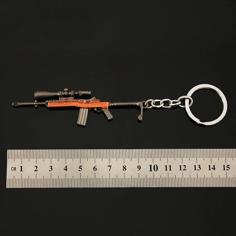 Микро Pubg игрушечный пистолет металлический брелок модель оружия мини 9 см 3D