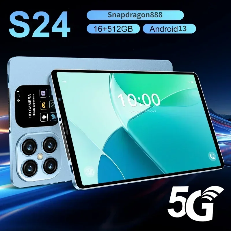 Оригинальный планшетный ПК S26 Android13 11 дюймов HD 16 + 1 ТБ Snapdragon888 Pad Разблокированная