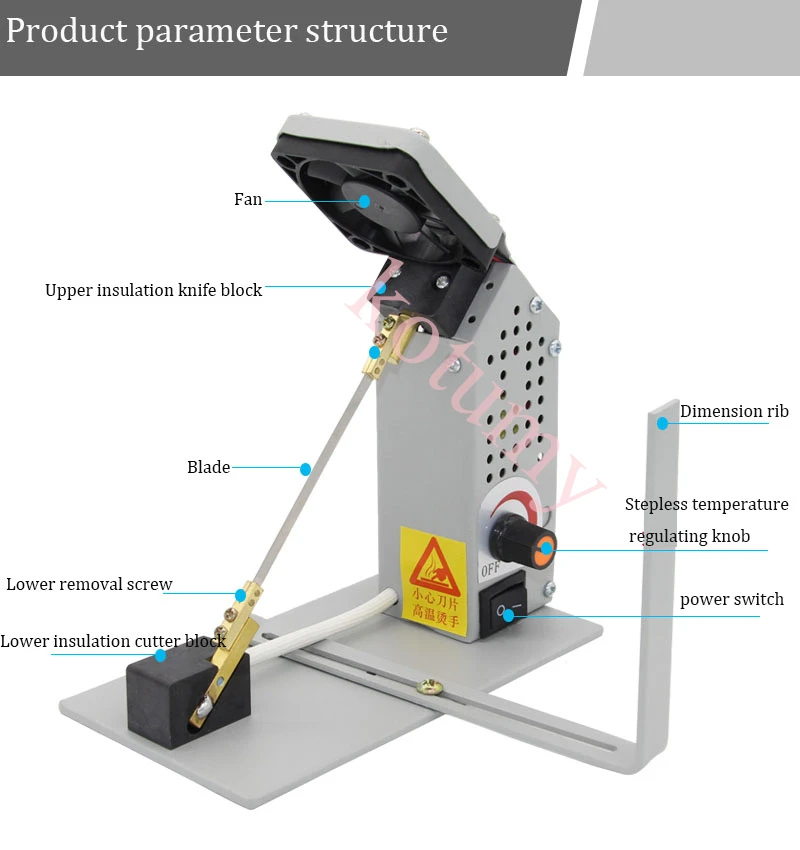 Маленькая машина для горячей резки ручная ленты электронная
