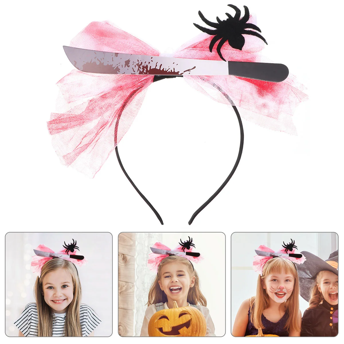 

Hair Headband Party Hoopscary Spider Headdress Headpiece Headwear Accessory Favor