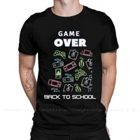 Top Quality Clothing Retro 80s 70s T-Shirt For Men Unisex Game Over Back To School Humor Shirt Fashion Short Sleeve Oversize